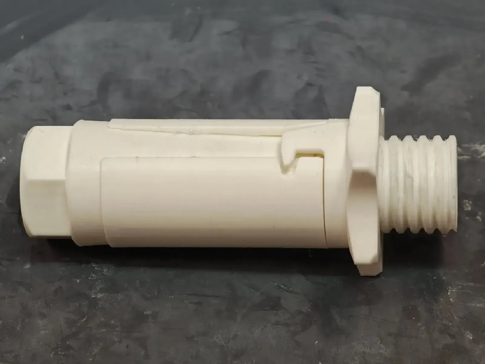 Thread the Main Collet onto the Barrel Shaft Main