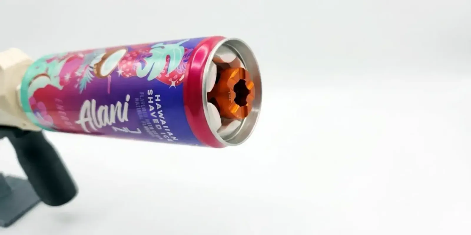 Looking into the open end of the can at the torx head inside